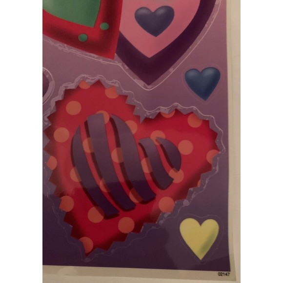 Valentine's Day Window Clings Hearts Love Teddy Bears Candy Cupid Honey 2003 - Picture 10 of 12